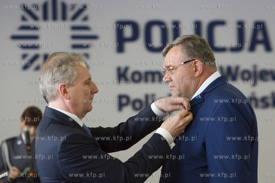 Aula Komendy Wojewódzkiej Policji w Gdańsku przy...