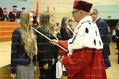 Aula wydziału Prawa i Administracji Uniwersytetu Gdańskiego....