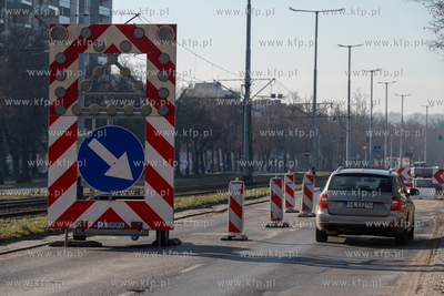 Remont nawierzchni al. Hallera w Gdańsku. 19.03.2026...