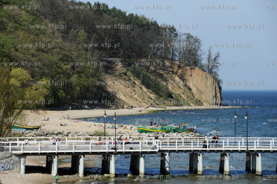Gdynia. Klif Orlowski  28.04.2009 fot. Wojciech Strozyk...