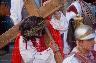 Wielki Piatek. Misterium Meki Panskiej na ulicach Gdanska....