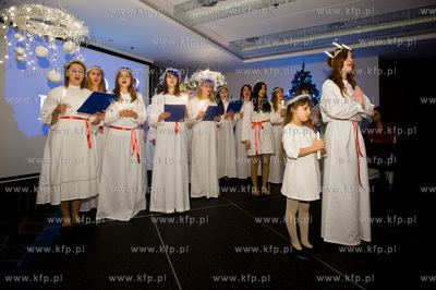 Gdansk. Hotel Hilton. Spotkanie Swiateczne ze szwedzką...