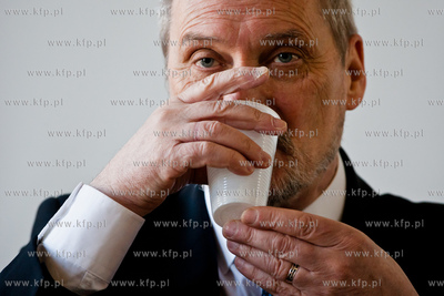 Gdansk. Siedziba NSZZ Solidarnosc. Sala Akwen. Spotkanie...