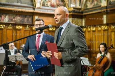 Gdansk. Dwor Artusa. Uroczystosc wreczenia Nagrody...