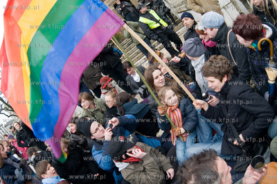 Krakow. Doroczna demonstracja feministyczna organizowana...