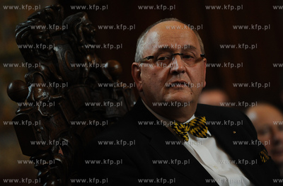 Gdansk. Dwor Artusa. Wreczenie Medali sw. Wojciecha...