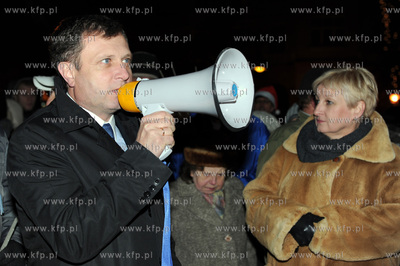 Sopot. Zakonczenie kampanii wyborczej kandydata na...