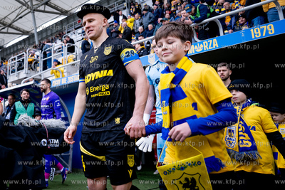 PKO Ekstraklasa: Arka Gdynia - Widzew Łódź n/z Dawid...
