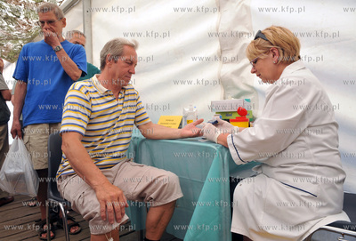 Sobota na molo w Gdansku Brzeznie. Podczas pikniku...