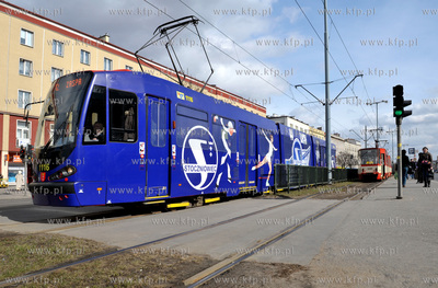 Gdansk. Wrzeszcz. Przystanek tramwajowy na al. Grunwaldzkiej...