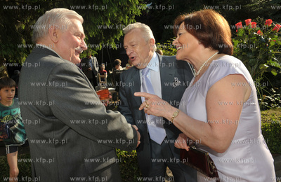 Imieniny Lecha  Walesy w jego domu na ul. Polanki w...