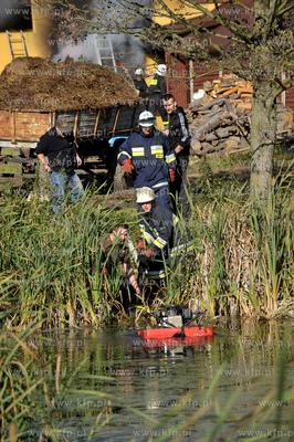 Kilka jednostek strazy pozarnej bralo udzial w akcji...