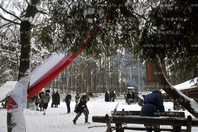 Rekonstrukcja obozu uczestnikow Powstania Styczniowego...