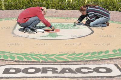 Viva Oliva swieto gdanskiej dzielnicy Oliwa. Mandalę...