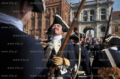 Gdańsk. Plac między Złotą Bramąi Katownią. Historyczna...