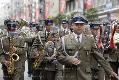 Gdynia. Swieto Marynarki Wojennej. Parada orkiestr...