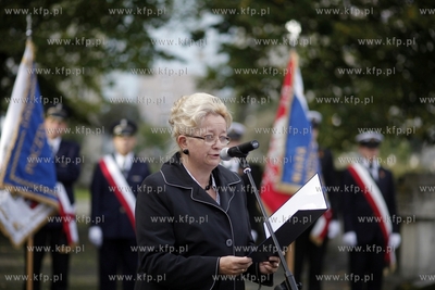 Gdańsk Zaspa. Cmentarz.  Uroczyśtosci z okazji obchodów...