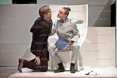 Sopot. Teatr Wybrzeze. Proba medialna sztuki Zycie...