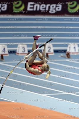 Trening skoczkini o tyczce Anny Rogowskiej, przed rozpoczynajcymi...