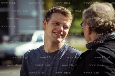 Gdynia, plan zdjęciowy filmu dyplomowego Gdyńskiej...