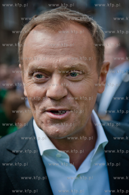 Gdansk. Ulica Dluga. Wizyta Premiera RP Donalda Tuska,...