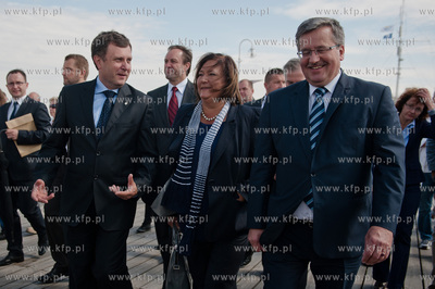 Sopot - molo. Przystan Jachtowa. Uroczystosc slubowania...