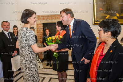 Gdansk. Wielka Sala Wety Ratusza Glownego Miasta. Obchody...