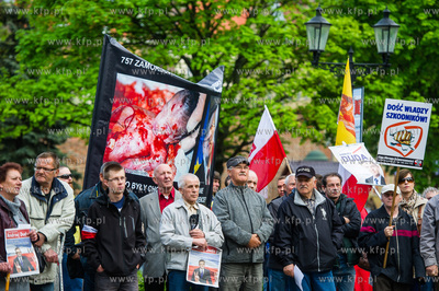 Gdansk. Plac pod pomnikiem Krola Jana III Sobieskiego....