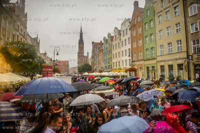 Gdańsk. Długi Targ. Uroczyste zakończenie 756 Jarmarku...