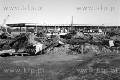 Budowa lotniska w Gdańsku Rębiechowie. 07.11.1973...