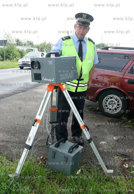 Jerzy Orzechowski - komendant Strazy Miejskiej w Karlinie...