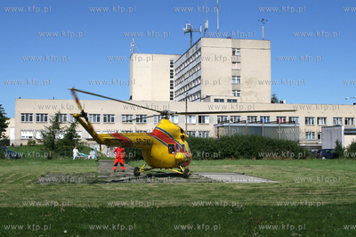 Gdansk, Zaspa Nz.Smiglowiec Mi-2 Lotniczego pogotowia...