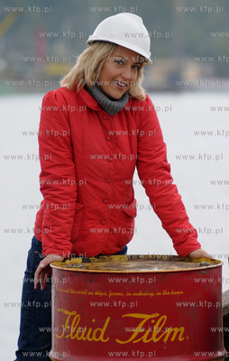 Sesja zdjeciowa aktorki Magdy Waligorskiej na terenie...