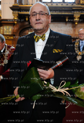 Gdansk. Dwor Artusa. Wreczenie Medali sw. Wojciecha...