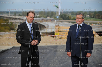 Gdansk. Budowa drogi ekspresowej S7 - Poludniowej Obwodnicy...