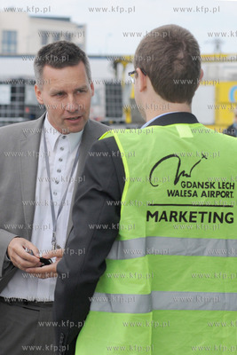 Prezes Portu Lotniczego Gdansk Tomasz Kloskowski i...