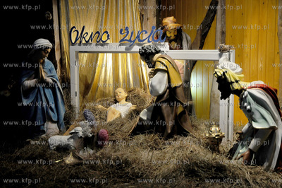 Rumia. Parafia NMP Wspomozenia Wiernych. Szopka bozonarodzeniowa...