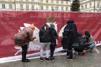 Z okazji 100 lecia odzyskania Niepodległości na placu...