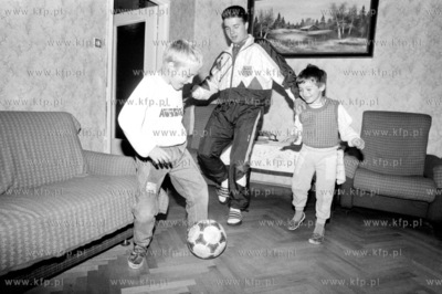 Miroslaw Giruc, pikarz Lechii Gdansk w swoim rodzinnym...