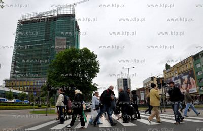 Gdansk. Wrzeszcz. Budowa Centrum Biurowego Neptun przy...