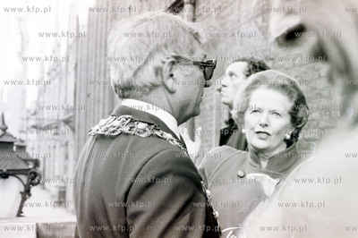Wizyta premier Wielkiej Brytanii Margaret Thatcher...