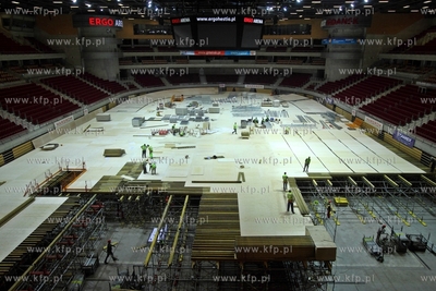 Przygotowania Ergo Areny do Halowych Lekkoatletycznych...