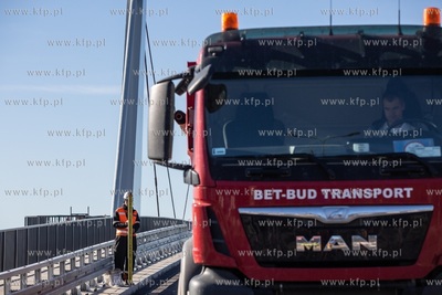 Pierwsze próby obciążeniowe budowanego mostu w Sobieszewie.
29.09.2018
fot....