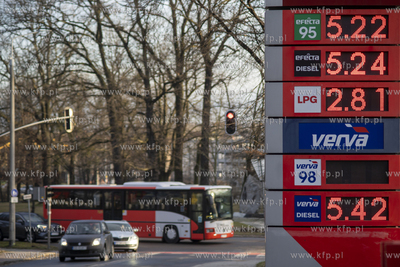 Stacja paliw ORLEN na ul. gen H. Dąbrowskiego w Gdańsku....