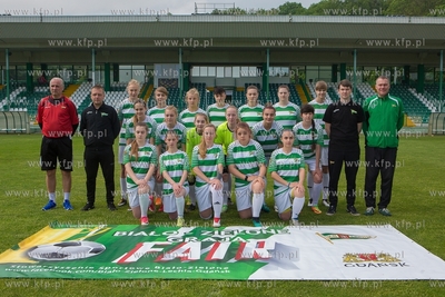 Drużyna piłkarek Biało-Zielone Lechia Gdańsk. 12.05.2018...