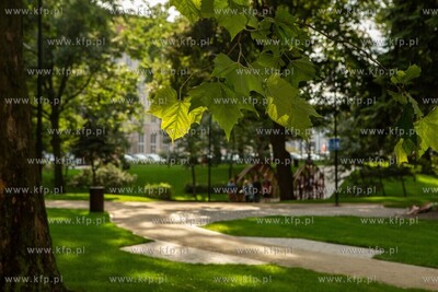 Park na Targu Rakowym po modernizacji. 5.08.2019 /...