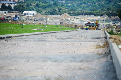 Gdansk. Budowa ulicy Nowej Lodzkiej oraz nowej lini...