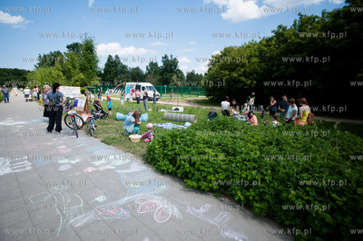 Gdansk. Park im. Ronalda Reagana. Festyn Psychologiczny,...