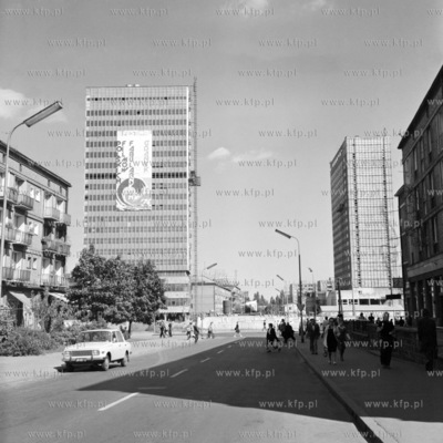 Ulica Jana Heweliusza w Gdańsku - widok na budowe,...