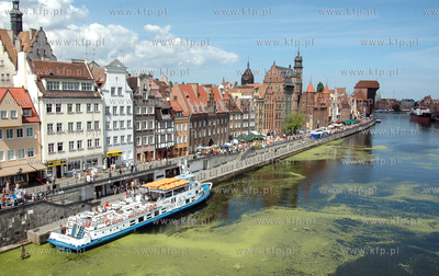 Panorama Gdanska z 55-metrowego dzwigu firmy Castel...